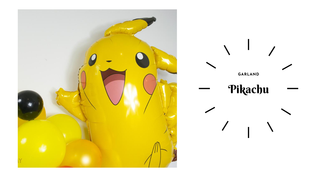 5 balloon pikachu